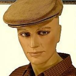 Casquette plate en velours Le Laboureur Beige 58