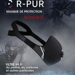 Masque de protection R-PUR Nano Light noire - FFP3