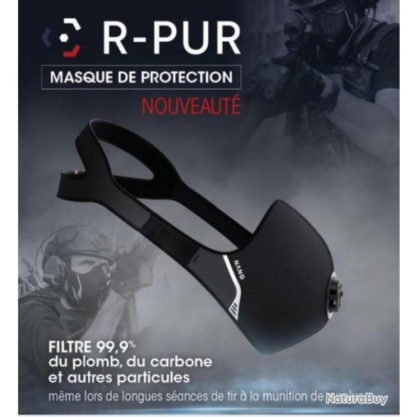 Masque de protection R-PUR Nano Light noire - FFP3