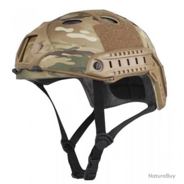 Casque Paintball Tactique Exterieur Militaire Airsoft Type Base PJ Protection Tete Wargame CP