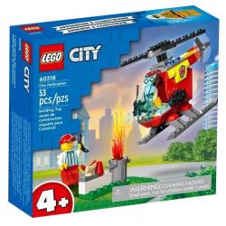 JEU DE CONSTRUCTION BRIQUE EMBOITABLE LEGO CITY HELICOPTERE DES POMPIERS 60318 FIGURINES ARTICULEES