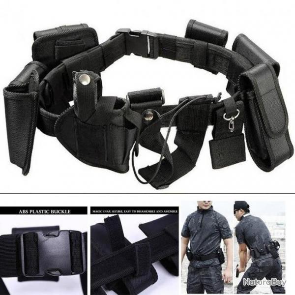 Ceinture Tactique Porte-Arme  Feu Lampe de Poche Menottes Arisoft accessoires Arisoft 10 en 1