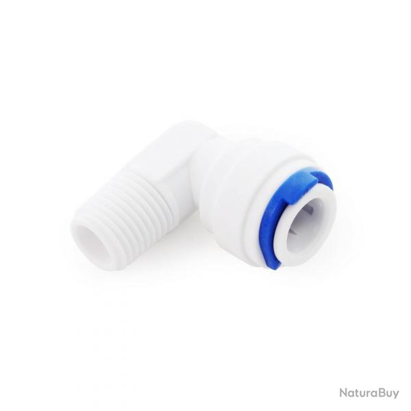 Raccord-jaco 90 tuyau de 10mm (1/4") 12,91mm filetage mle osmose 16_0002126
