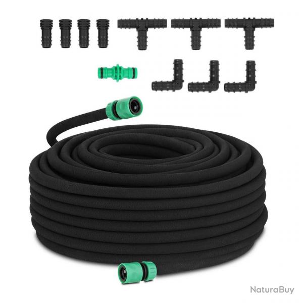 Tuyau micro poreux microporeux boyau suintant d'arrosage flexible irrigation kit jardin fleurs pota