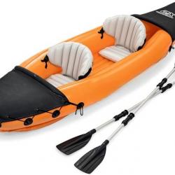 TOP ENCHERE - Kayak gonflable 2 personnes 321x88x44 cm avec pagaies - Livraison gratuite et rapide