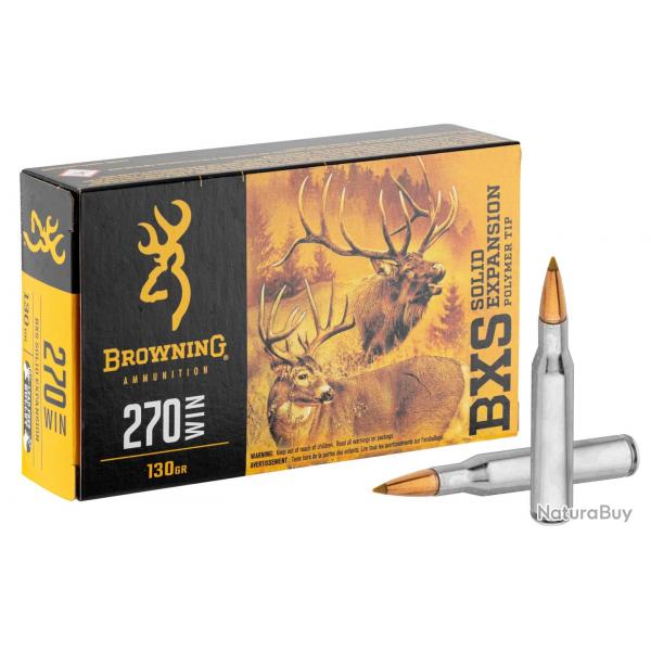 Balles De Chasse Browning BXS Calibre 270 Win