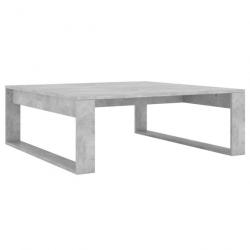 Table basse Gris béton 100x100x35 cm Aggloméré 808634