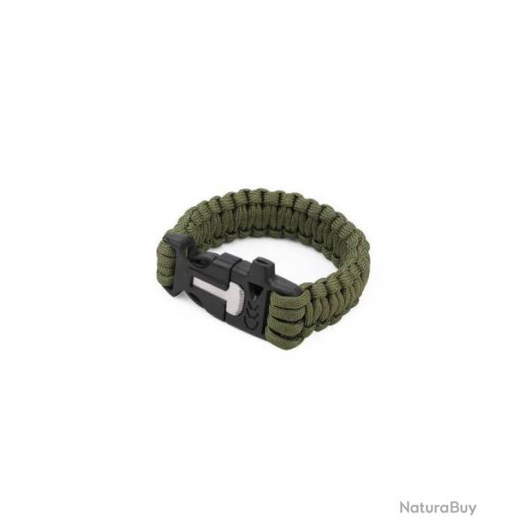 Bracelet Survie Paracorde OD (Tactical OPS)