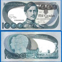 Portugal 1000 Escudos 1980 NEUF Pedro 5 Escudo Billet