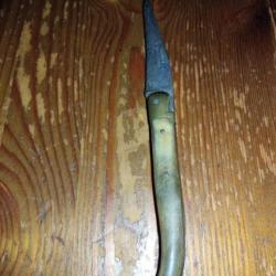couteau ancien pliant laguiole véritable longueur lame 8 cm longueur totale 19 cm