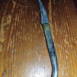 couteau ancien pliantvéritable laguiole longueur lame 8.5cmlongueur totale 19.5 cm
