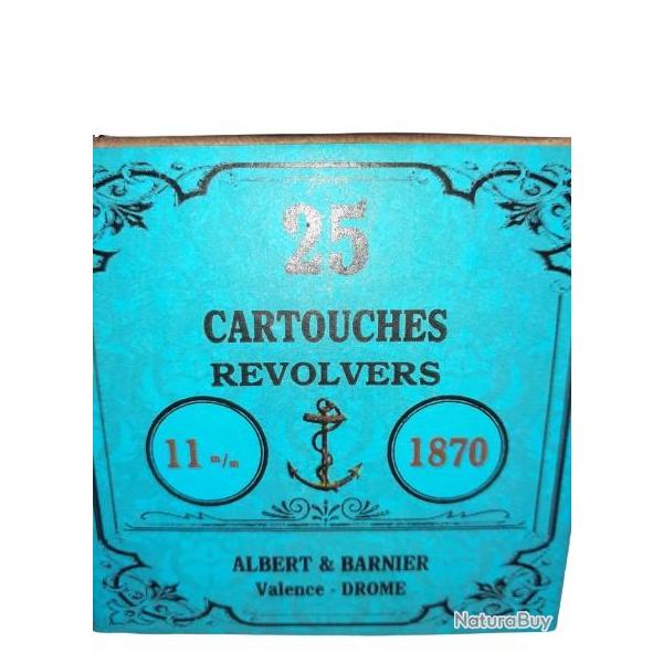 11 mm 1870 ou 70 Marine ou Lefaucheux: Reproduction boite cartouches (vide) ALBERT & BARNIER 8835899