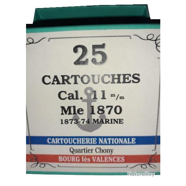 11 mm 1870 / 11mm 1873-74 Marine: Reproduction boite cartouches (vide CARTOUCHERIE NATIONALE 8836086