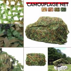 Filet de Camouflage 2x5m en Fibre pour Animaux de Compagnie en Polyester Oxford Jungle Neuf