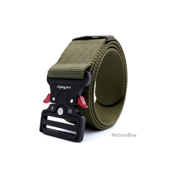 Ceinture Militaire Tactique vert arme 125 cm