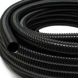 Tuyau de bassin 5 m annelé et armé souple diamètre 25 mm (1") pour poisson koi étang noir 16_0001584