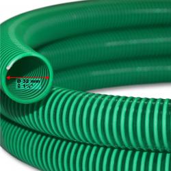 Tuyau d'aspiration 5 m à pression diamètre 32 mm (1 1/4") spirale renforcement vert 16_0001585