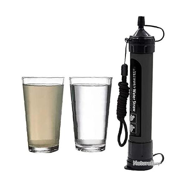 Purificateur d'eau 1500L noir - Filtre  eau portatif - LIVRAISON GRATUITE ET RAPIDE