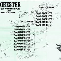 notice 3 pages SAKO FORESTER (envoi par mail) -  (m1050)