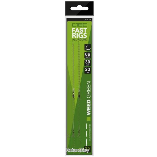 BAS DE LIGNE CARPE FAST RIGS ALLROUND WEEDY PAR 2 Taille 6