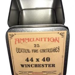 44 x 40 Winchester: Reproduction boite cartouches (vide) en métal AM 8844800