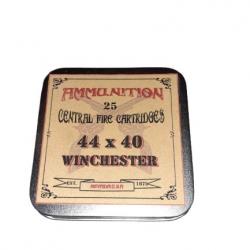 44 x 40 Winchester: Reproduction boite cartouches (vide) en métal AM 8844800