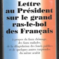 lettre au président sur le grand ras le bol des français de thierry desjardins politique française