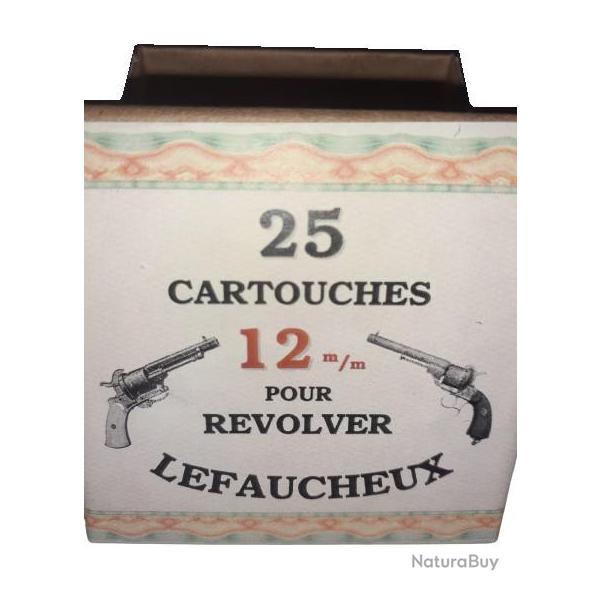 12 mm Broches ou 12mm LEFAUCHEUX: Reproduction boite cartouches (vide) LEFAUCHEUX 8846356