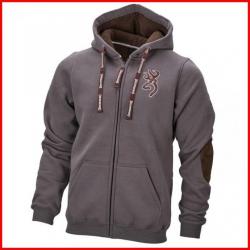 SWEATSHIRT BROWNING SNAPSHOT WARM GRIS CENDRÉ TAILLE S