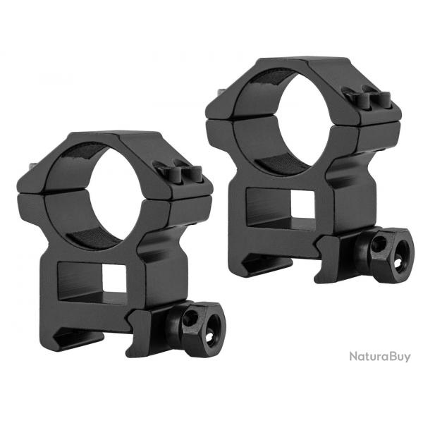 Colliers de montage RTI 25.4 mm Rail 21mm - Bas - Serrage crou