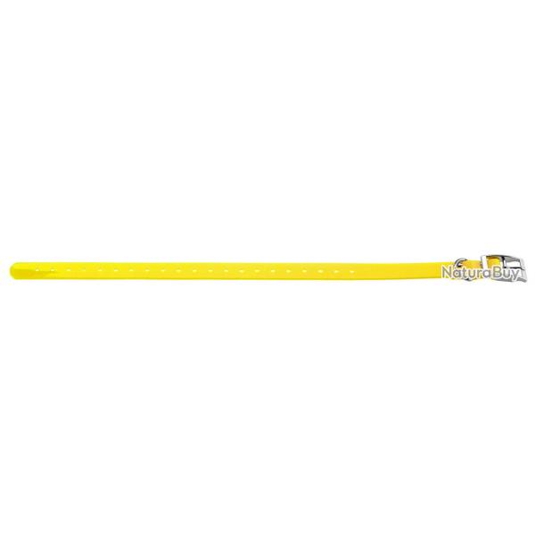 Collier jaune pour chien 2,5 cm en polyurthane - Country