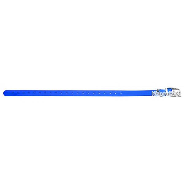 Collier bleu pour chien 2,5 cm en polyurthane - Country
