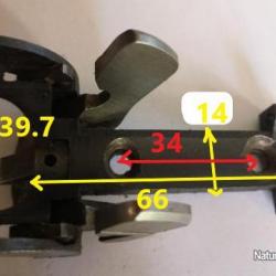 DEVANT FER AVEC MARTEAUX ET ARMEUR  POUR FUSIL FRANCHI ANCIEN MODELE