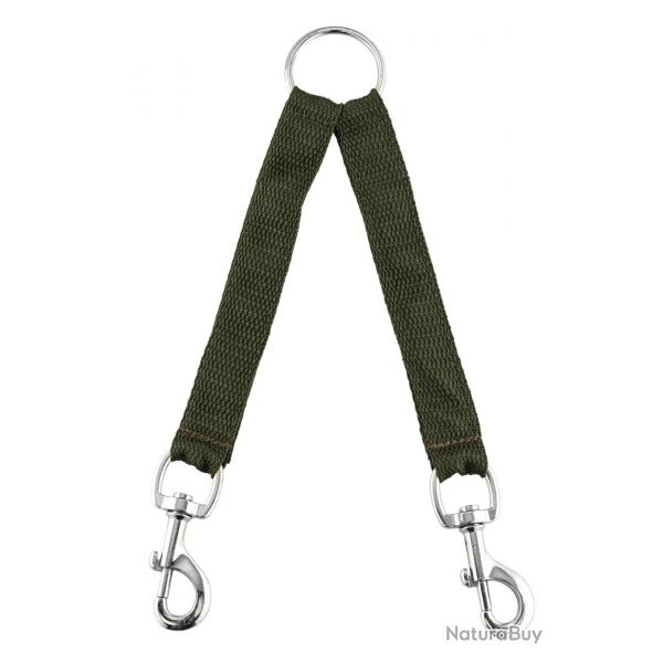 Accouple nylon pour deux chiens