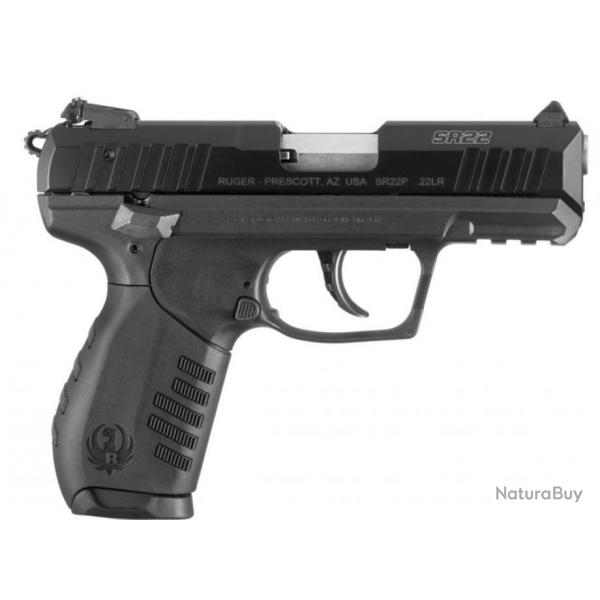Pistolet Ruger SR22PB calibre 22 lr 10+1 cps