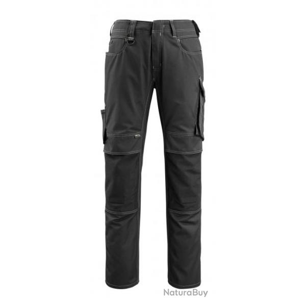 Pantalon lger avec poches genouillres MASCOT MANNHEIM 12779-442 Noir 82 cm (Standard) 42 (C48)