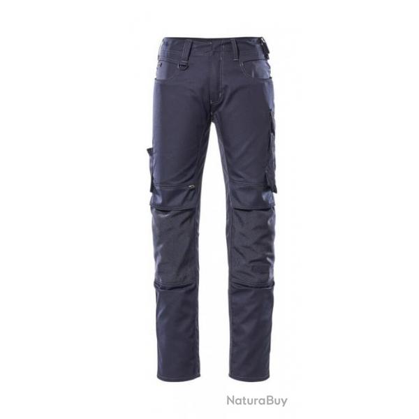 Pantalon lger avec poches genouillres MASCOT MANNHEIM 12779-442 Bleu marine 76 cm (Raccourci) 40 (