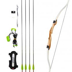 Kit arc de loisir en bois Ragim Wildcat (à partir de 12 ans) 26 lbs Gaucher (LH) 70"
