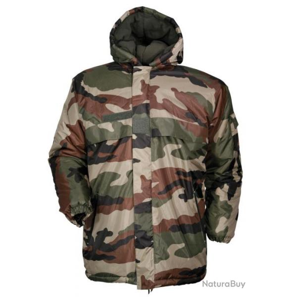 Parka de chasse camouflage enfant coupe vent double polaire