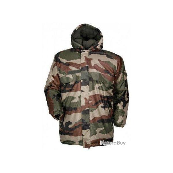 Parka de chasse camouflage enfant coupe vent double polaire