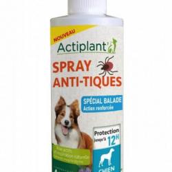 Spray anti-tiques pour chien 200ml ACTIPLANT