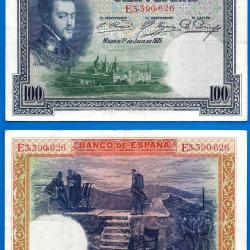 Espagne 100 Pesetas 1925 Europe Felipe 2 Billet Peseta Spain