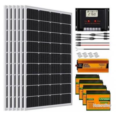 Kit Panneau Solaire Flexible 50W Onduleur 1000W, Modele: 220V - Equipements  solaires (7920139)