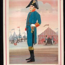 chirurgien en chef des armées 1803 premier empire , gravure en relief carton publicitaire