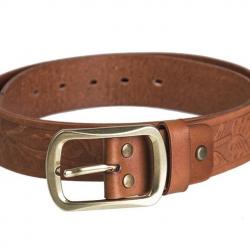 Ceinture western en cuir 100cm marron