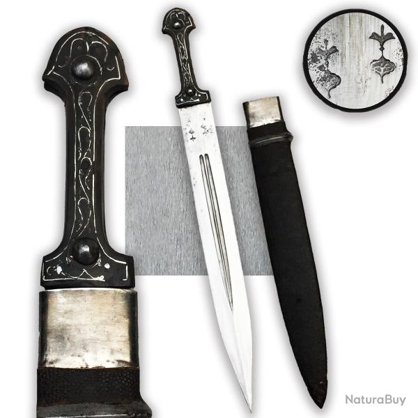 RARISSIME & MASSIF KINDJAL CAUCASIEN COSAQUE RUSSIE IMPÉRIALE NICOLAS II XIX ORIGINAL