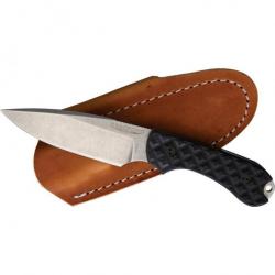 Couteau Bradford Knives Guardian 3 Lame Acier AEB-L Manche G10 Etui Cuir Made In USA BRAD3FE001A