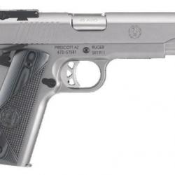 Pistolet Ruger SR1911 calibre 45acp target - Canon 5" 8+1 coups - Stainless steel - Visée réglable B