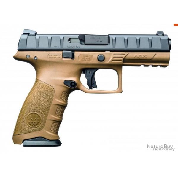 Kit Pistolet Beretta APX calibre 9x19 + Kit APX carcasse + Poignes color flat Dark Earth