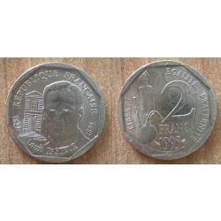 France 2 Francs 1995 Piece Louis Pasteur Franc Piece